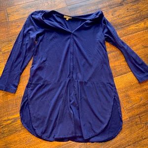 Navy blue dress blouse